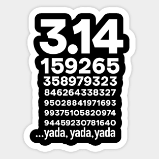 Pi Finally Solved Funny Math Sticker